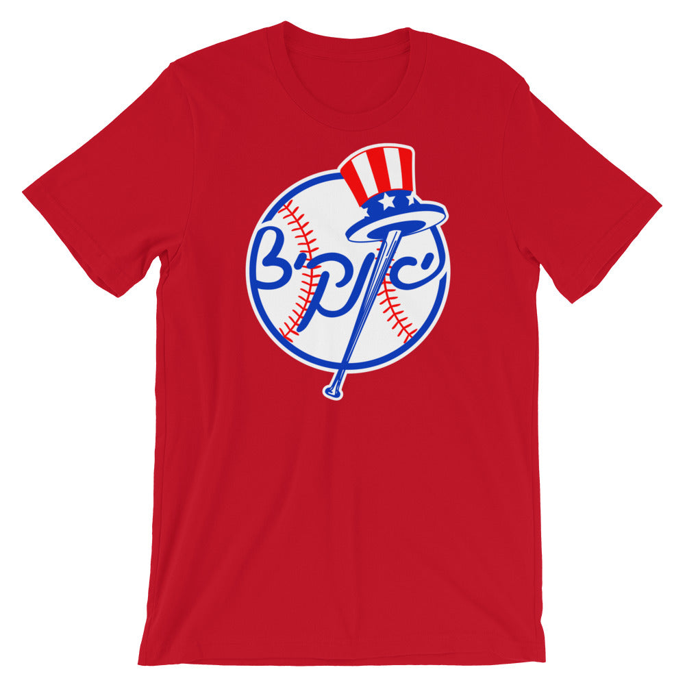 Alef Designs New York Yankees Hebrew T-Shirt Red / 3XL